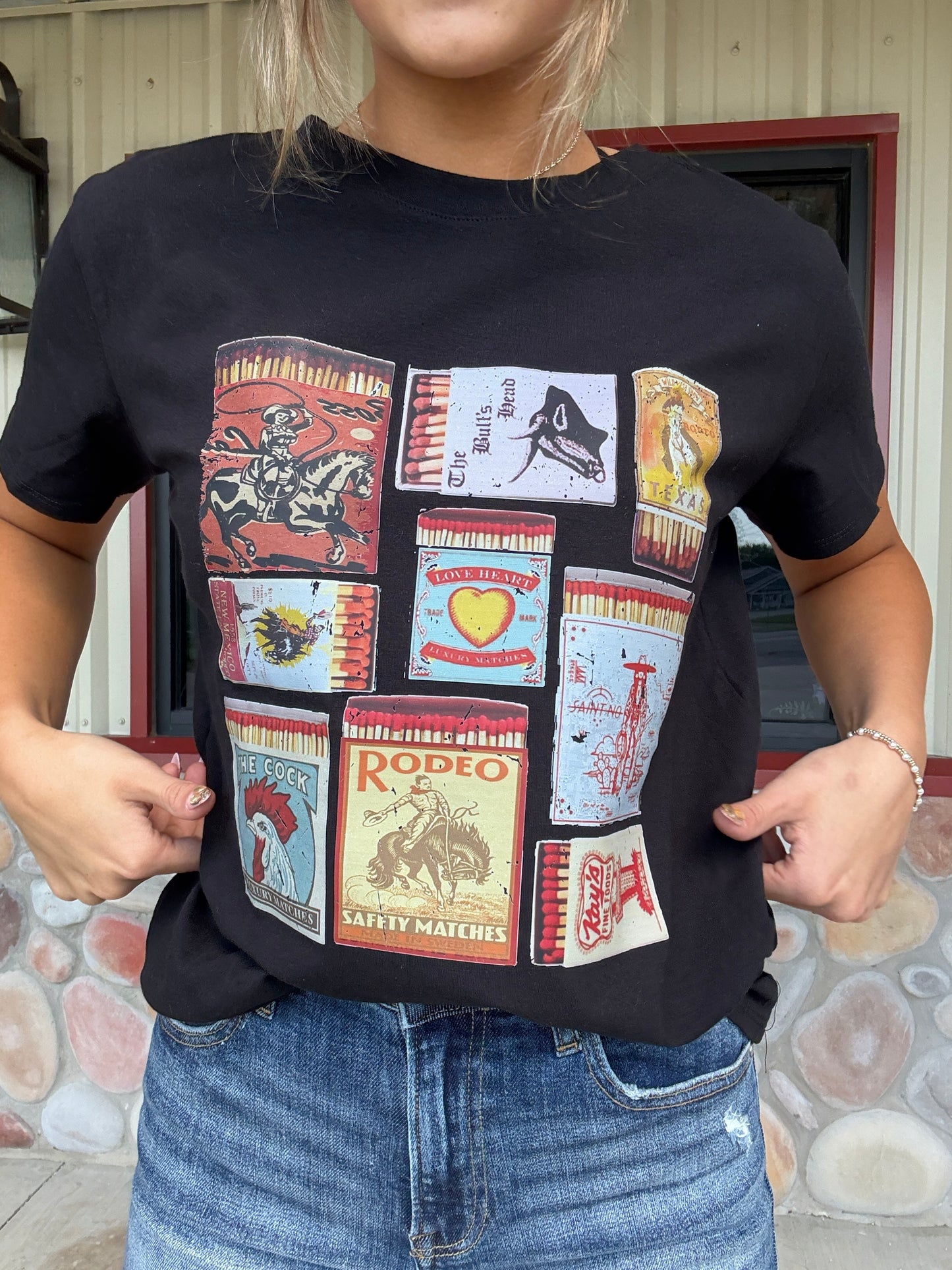 Rodeo Matchbook Graphic Tee Shirt