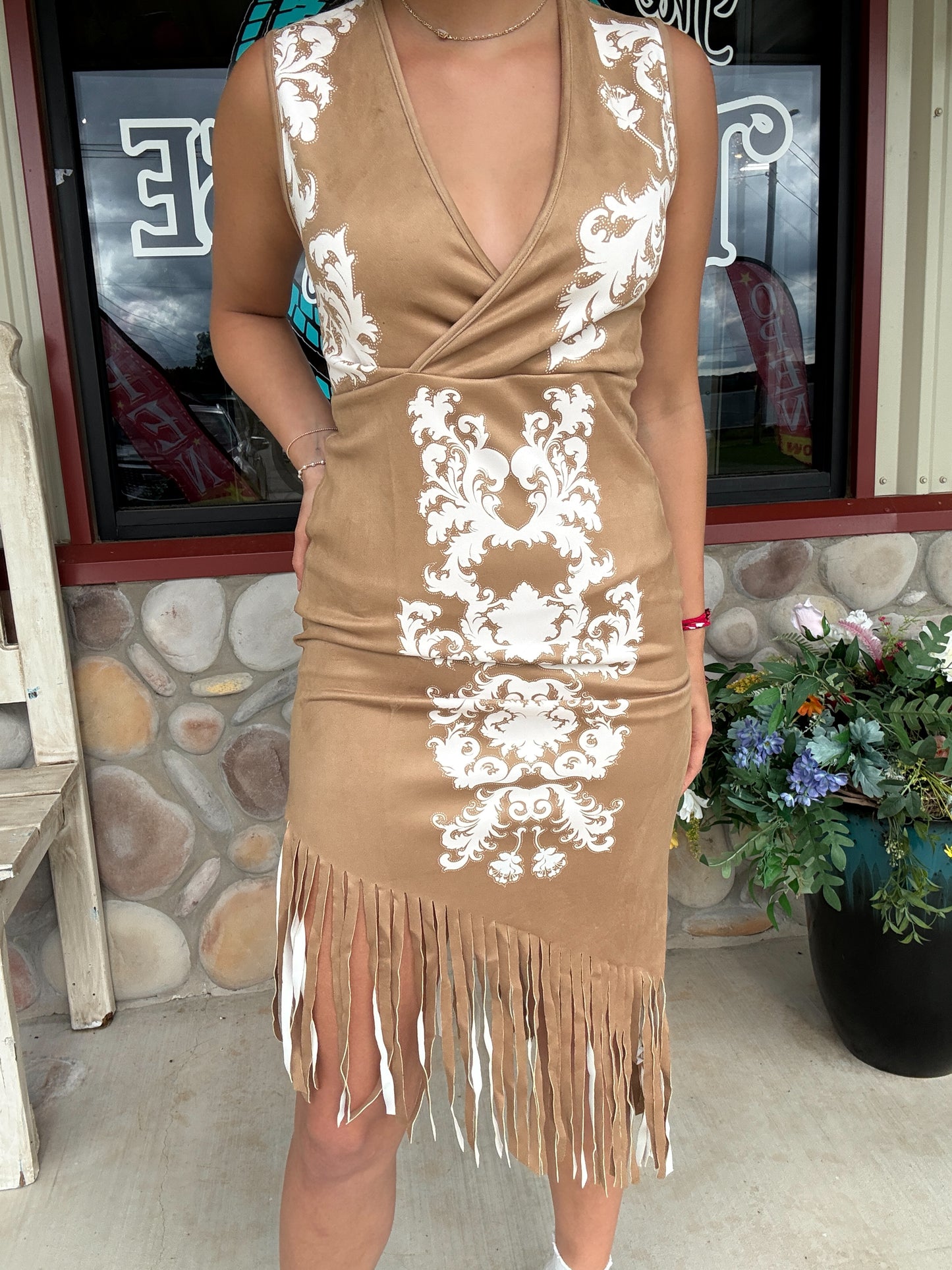 Desert Mirage Fringe Dress