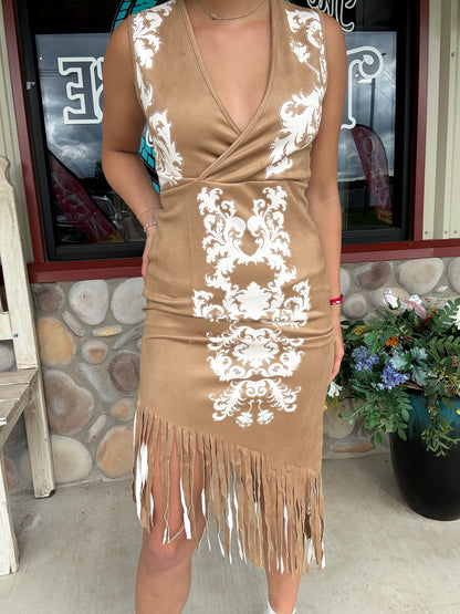 Desert Mirage Fringe Dress