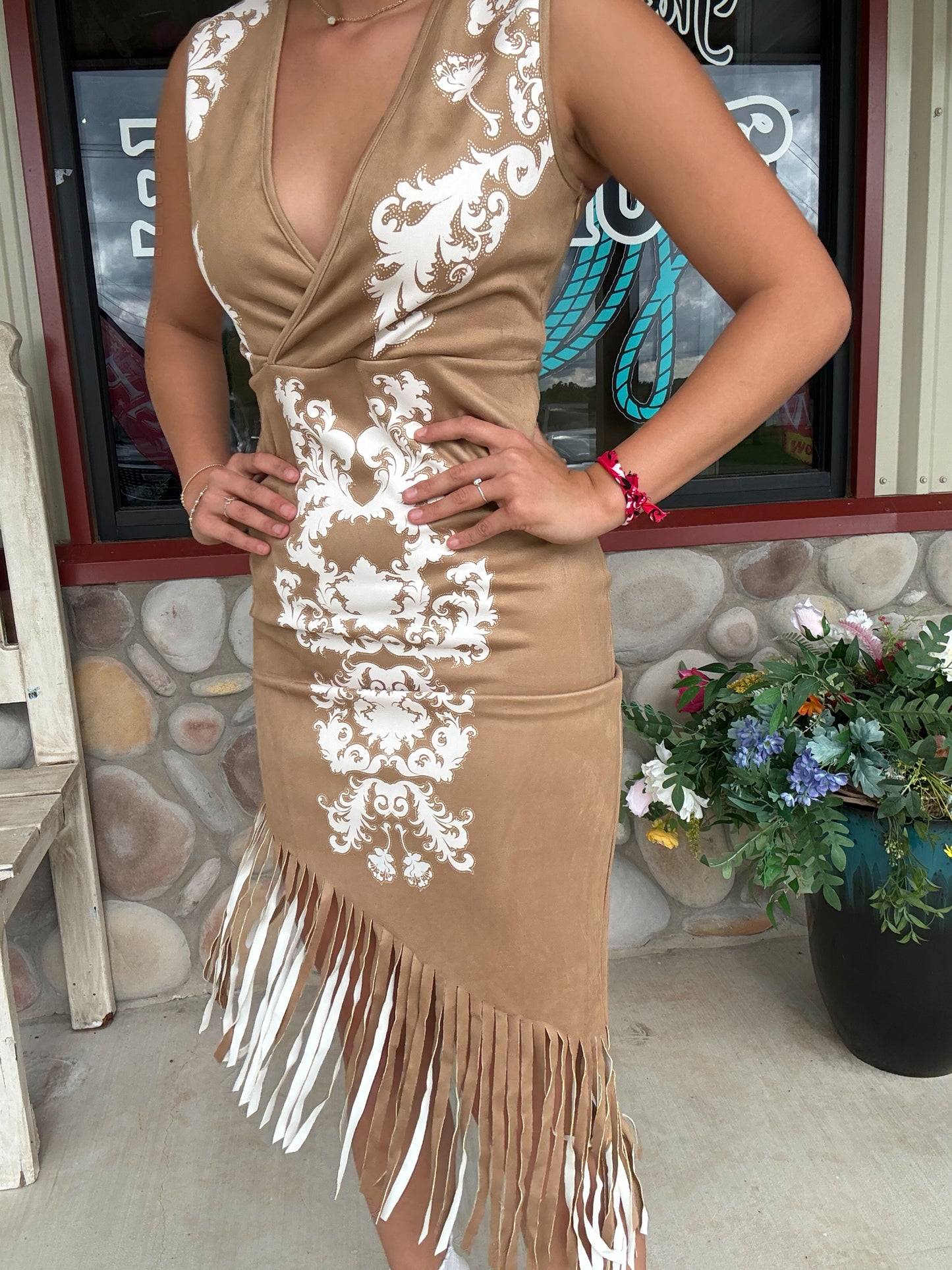 Desert Mirage Fringe Dress