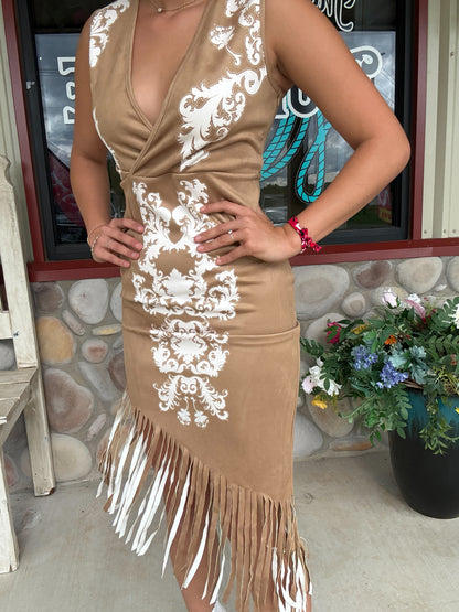 Desert Mirage Fringe Dress