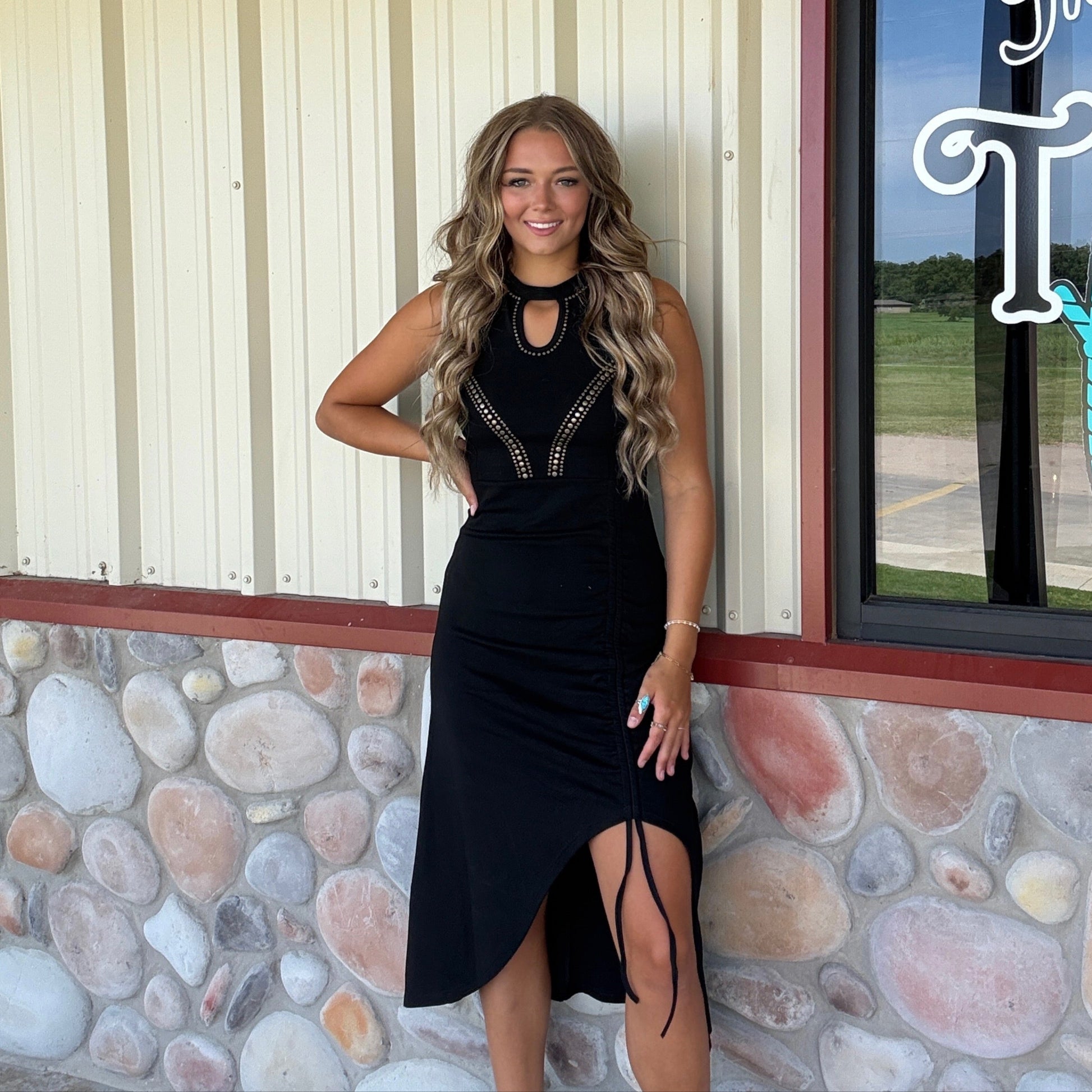 The After Rodeo Black Dress The Turquoise Reata The After Rodeo Black Dress The Turquoise Reata
