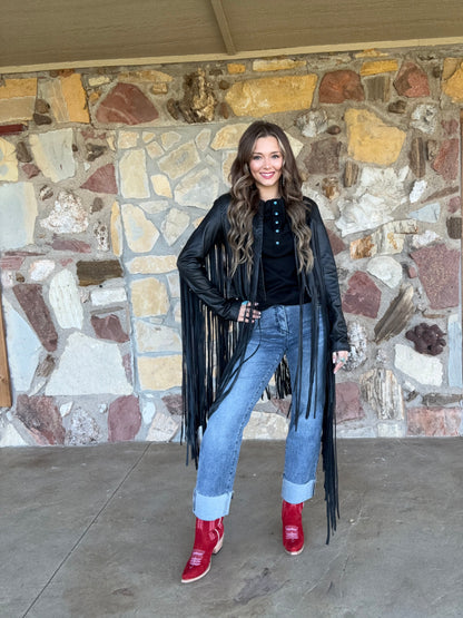 Rowdy Outlaw Fringe Duster by Hannah Maed Levy HML