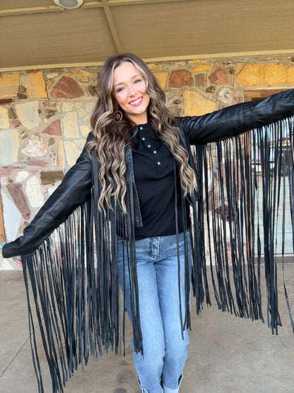 Rowdy Outlaw Fringe Duster by Hannah Maed Levy HML