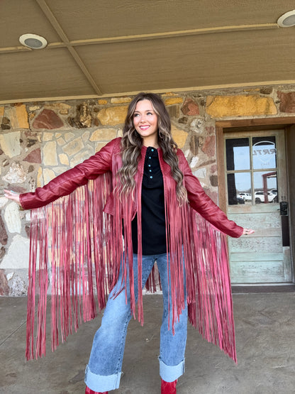 Wildfire Fringe Jacket by Hannah Maed Levy HML