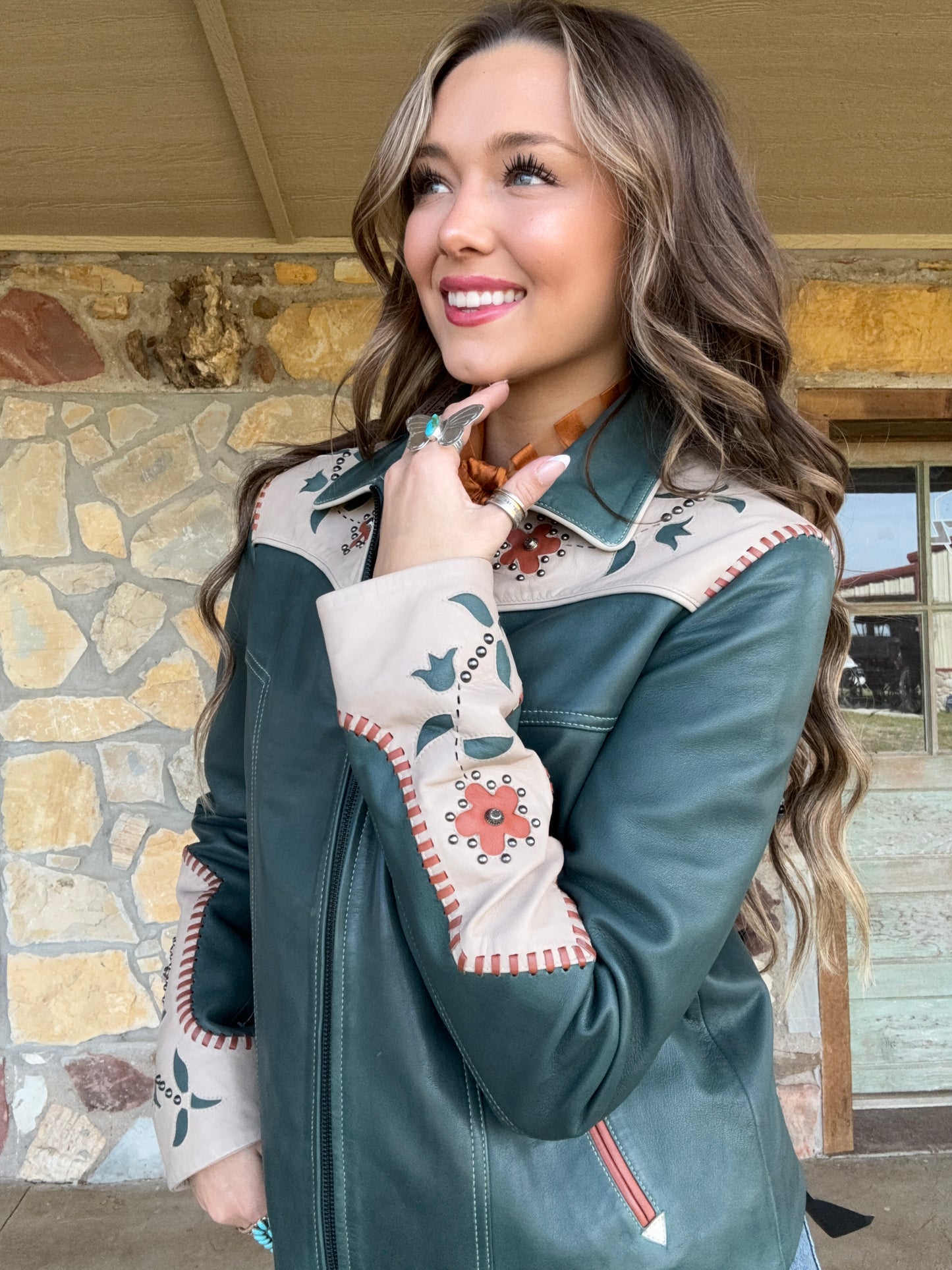 Desert Rose Leather Jacket