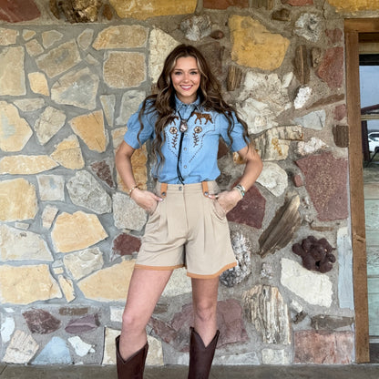 Mrs. Boot Stitch Short
