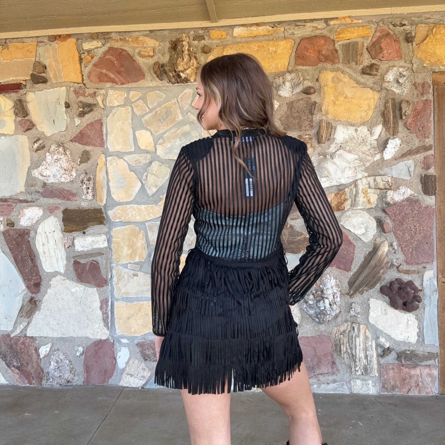 Midnight Outlaw Fringe Jacket