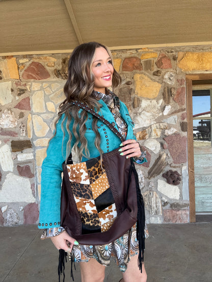 Patchwork Hide Handbag