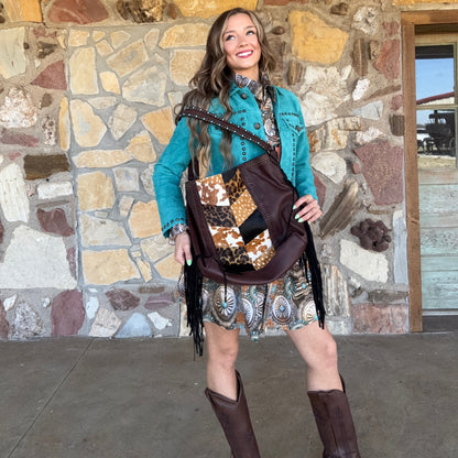Patchwork Hide Handbag