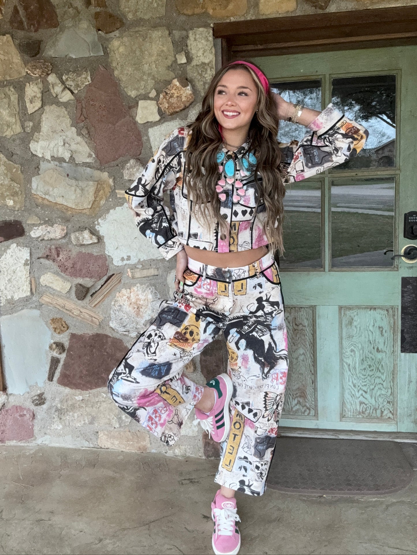 Cowboy Graffiti Denim JACKET by Double D