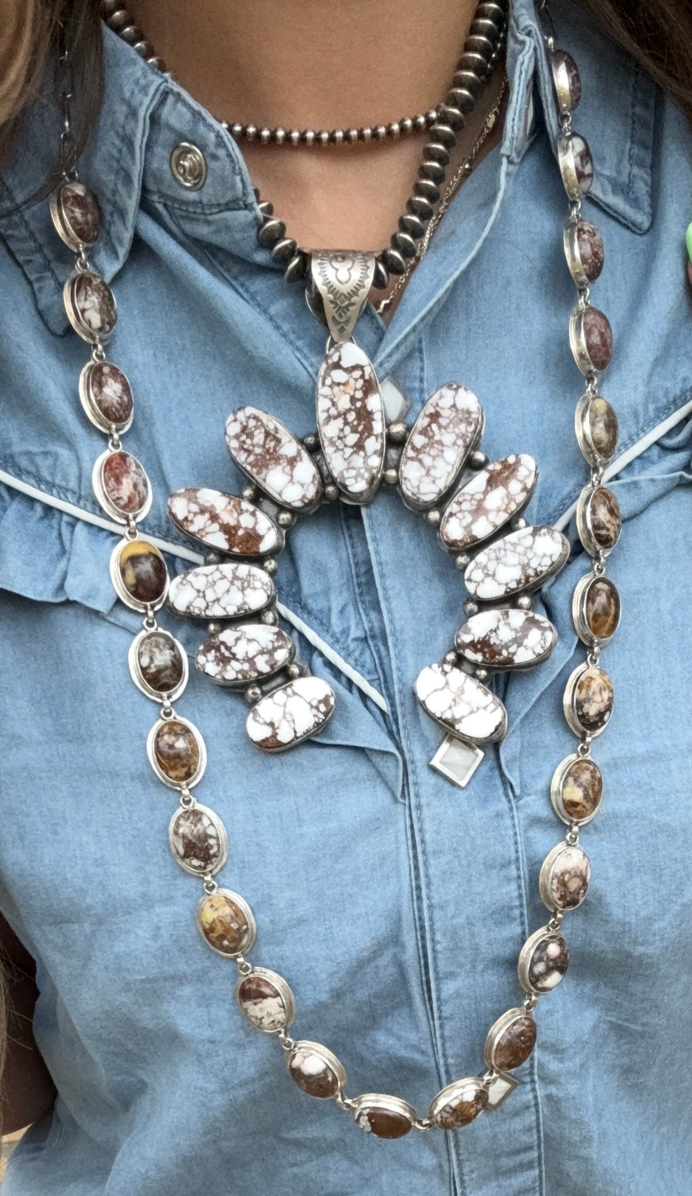 Wild Horse Naja Pendant by Gilbert Nez, Navajo