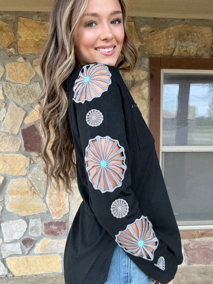 Midnight Wagon Cutout Tee