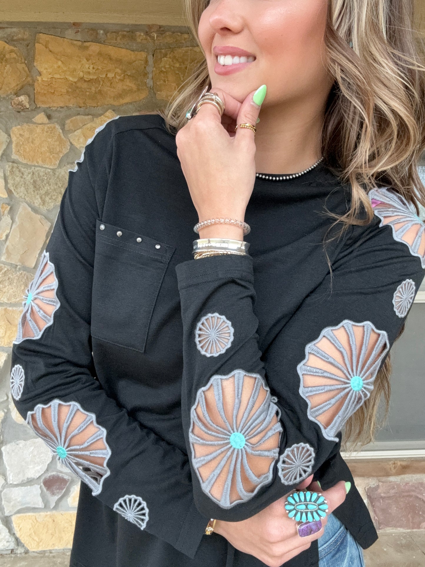 Midnight Wagon Cutout Tee