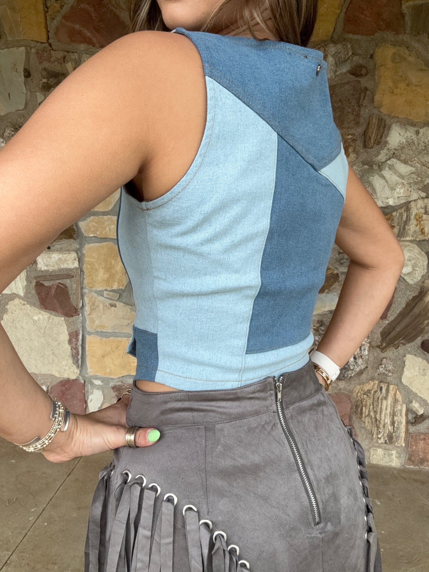 Wild Range Denim Vest
