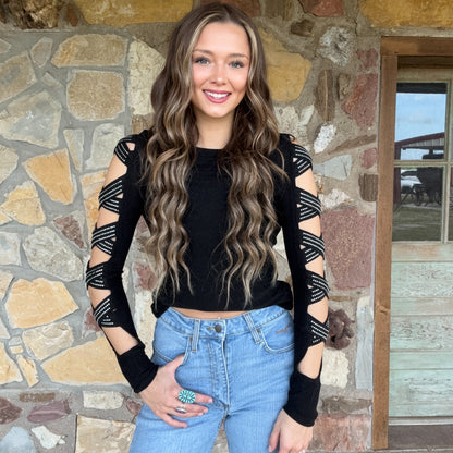 Vegas Cowgirl Rhinestone Top