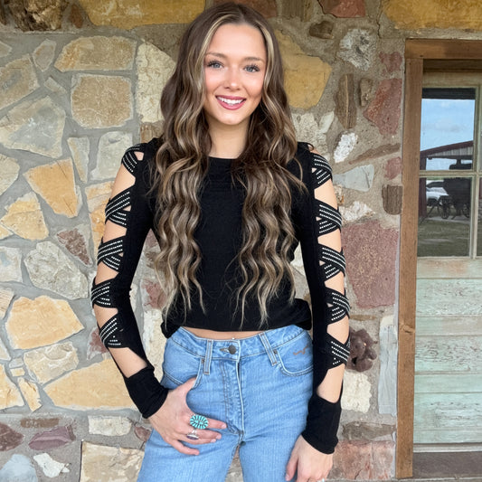 Vegas Cowgirl Rhinestone Top