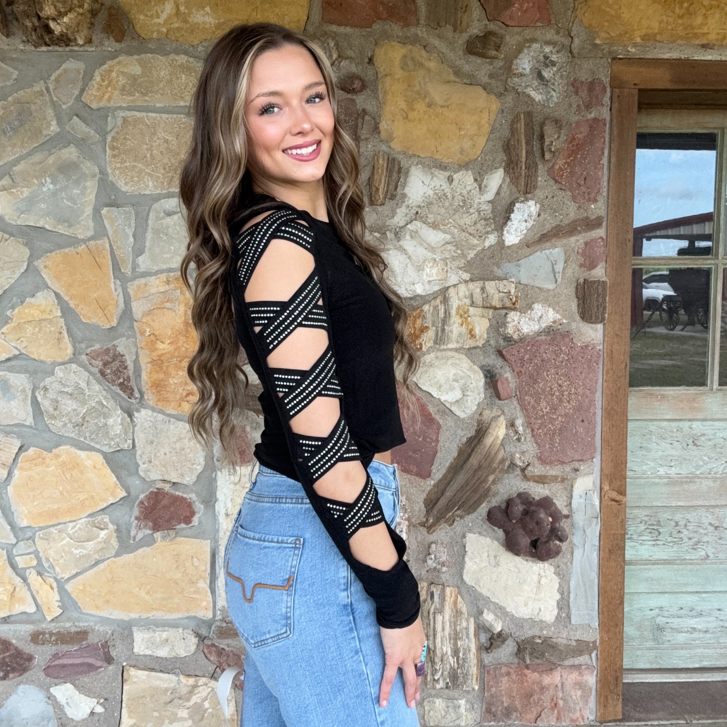 Vegas Cowgirl Rhinestone Top