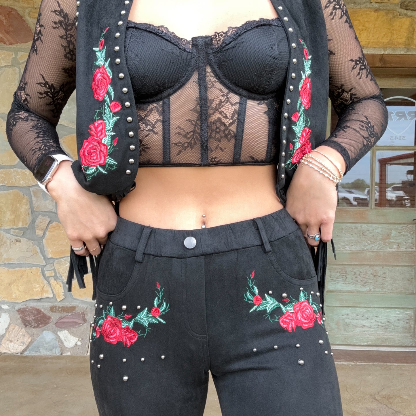 Opry Night Faux Suede Set