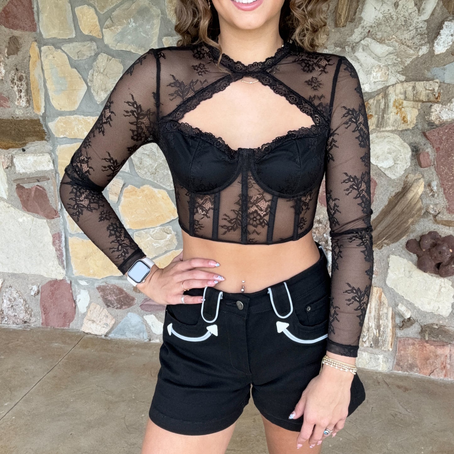 Burlesque Sheer Top