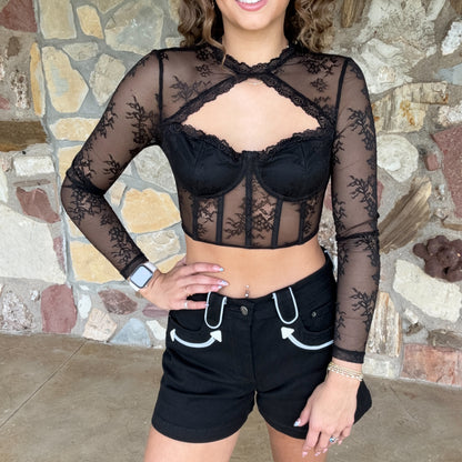 Burlesque Sheer Top