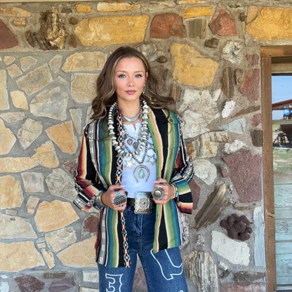 Jacquard Serape Shacket