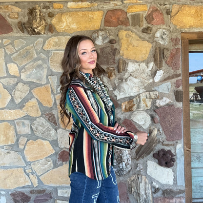 Jacquard Serape Shacket
