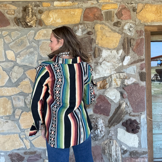 Jacquard Serape Shacket