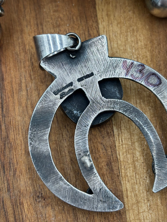 Turquoise Naja Pendant Chimney Butte, Santo Domingo Pueblo