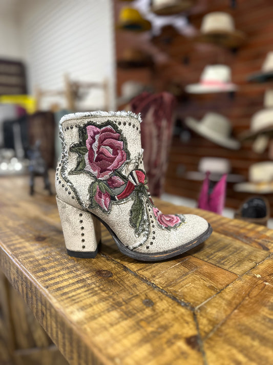 Old Gringo Carla Floral White Boot Size 6