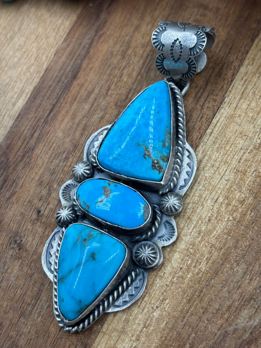 Turquoise Pendant by Boyd Ashley, Navajo