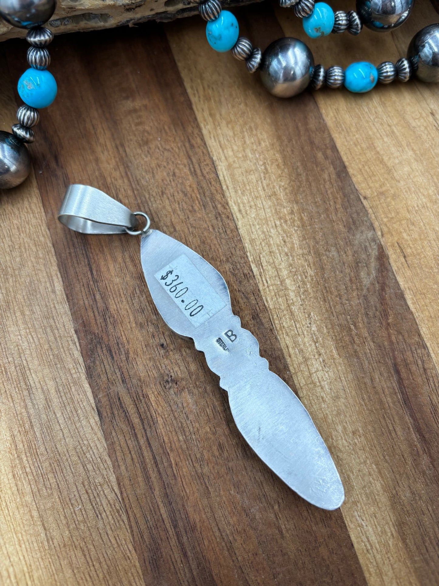 Three Stone Turquoise Pendant "A"