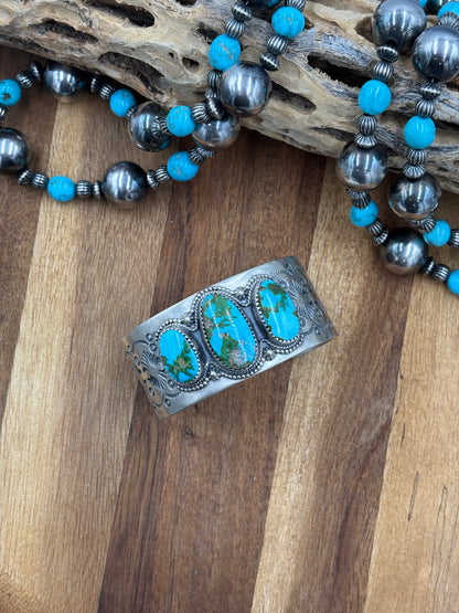 Three Stone Sonoran Gold Cuff "B"