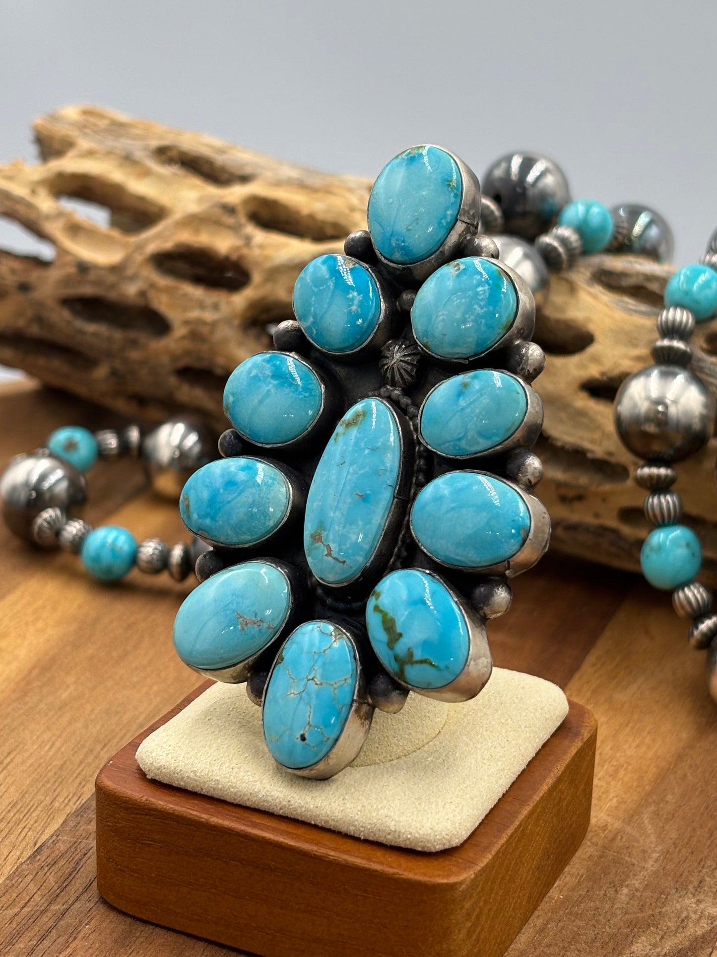 Sonoran Turquoise Cluster Ring Size 9