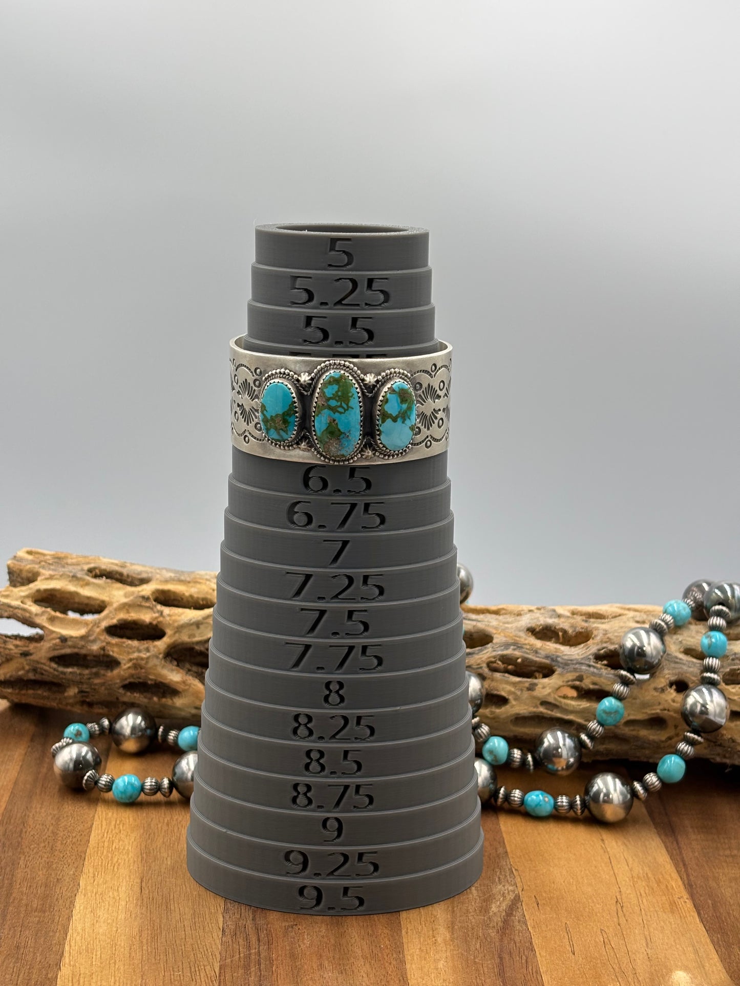 Three Stone Sonoran Gold Cuff "B"