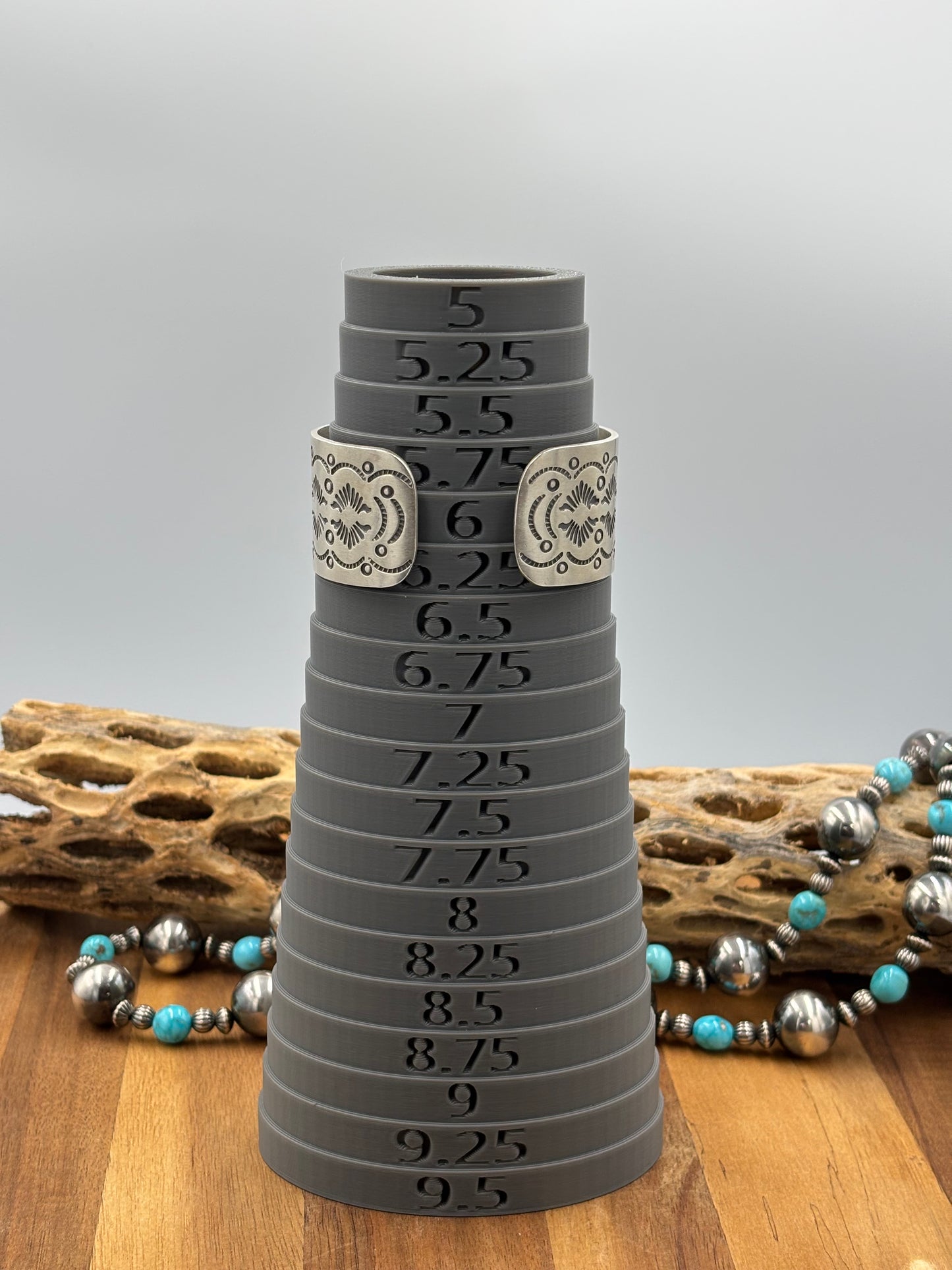 Three Stone Sonoran Gold Cuff "B"