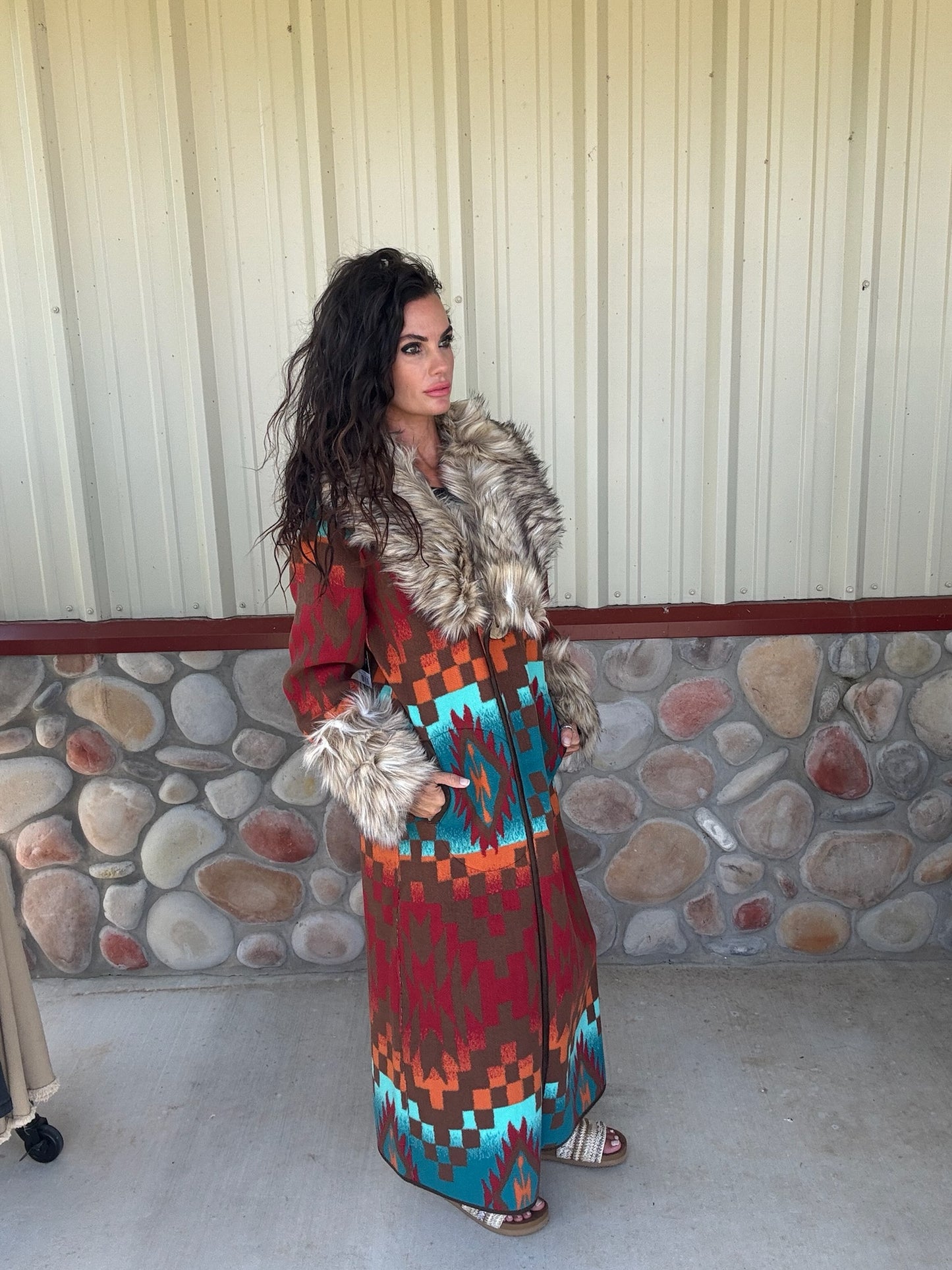 Casey Coat Multi by Tasha Polizzi