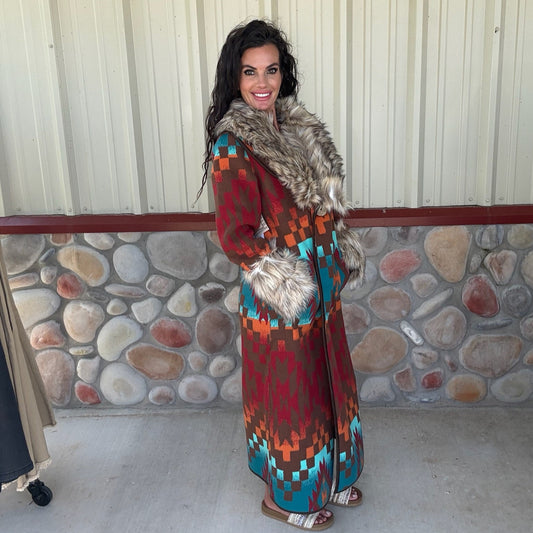 Casey Coat Multi by Tasha Polizzi