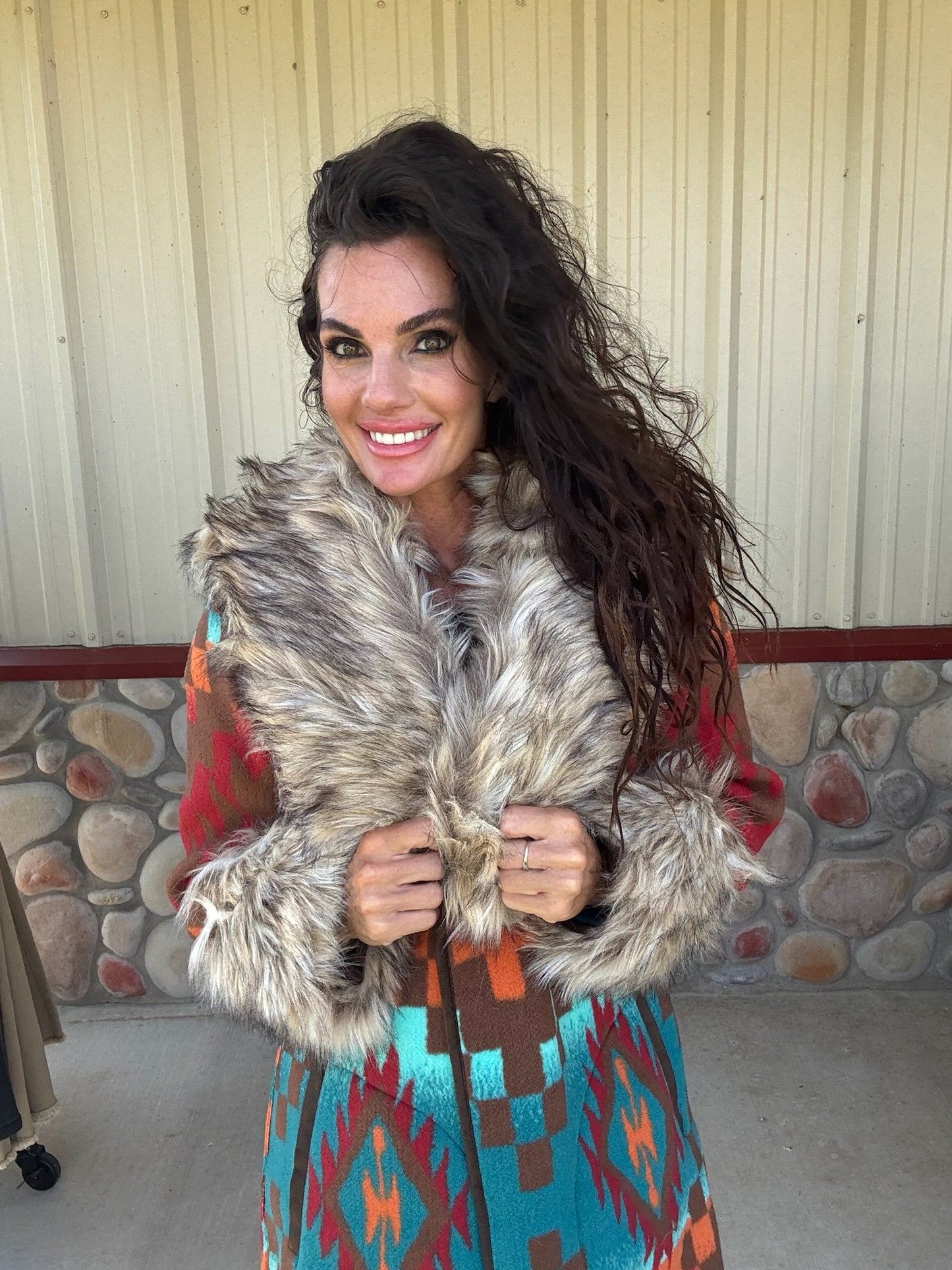 Casey Coat Multi by Tasha Polizzi