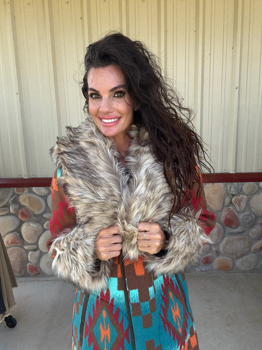 Casey Coat Multi by Tasha Polizzi