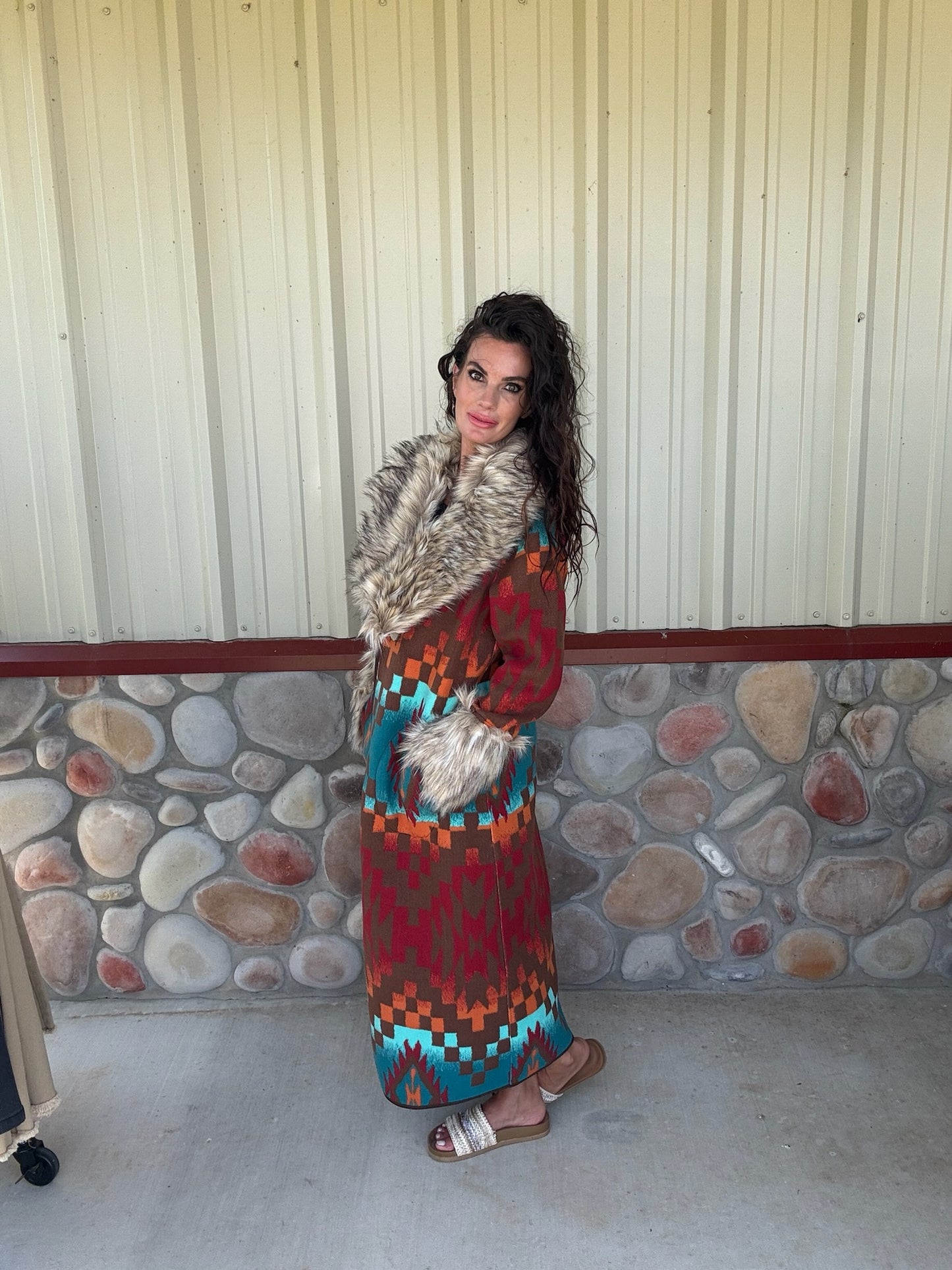 Casey Coat Multi by Tasha Polizzi