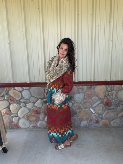 Casey Coat Multi by Tasha Polizzi