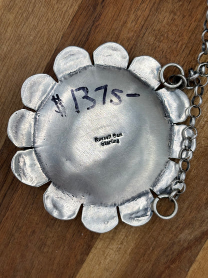 Sonoran Gold Bee Necklace by Russel Sam, Navajo