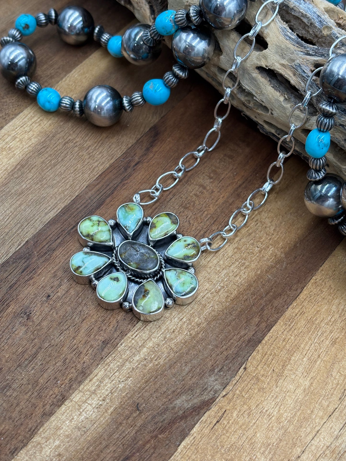 Palomino Cluster Necklace