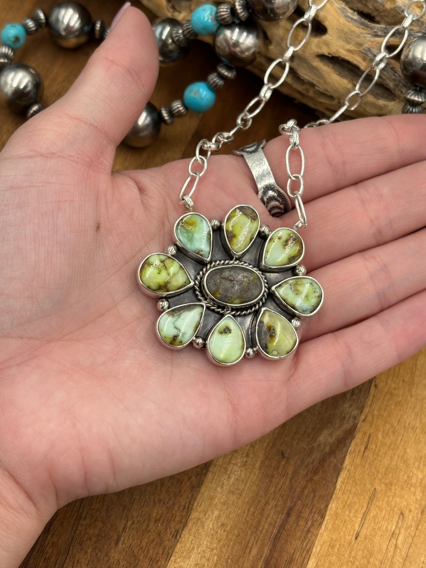 Palomino Cluster Necklace