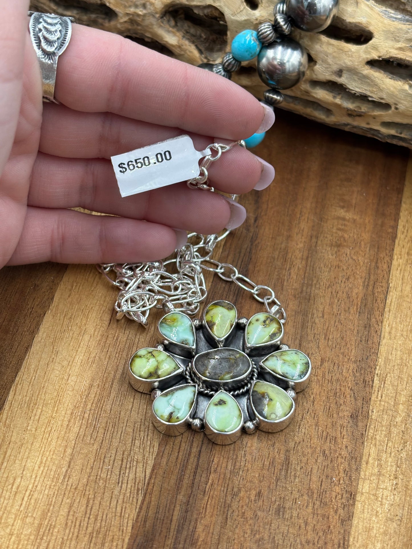 Palomino Cluster Necklace