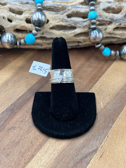Fidget Heart Ring #922-30A Size 7