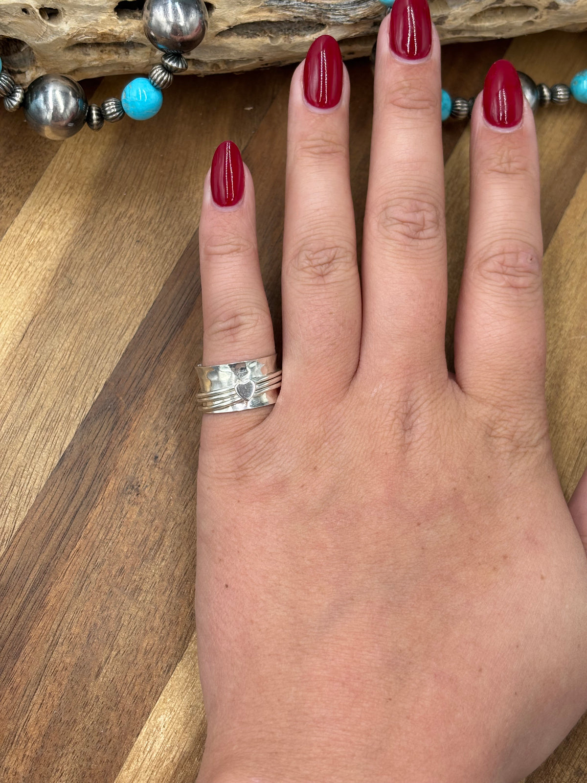 Fidget Heart Ring #922-30A Size 7