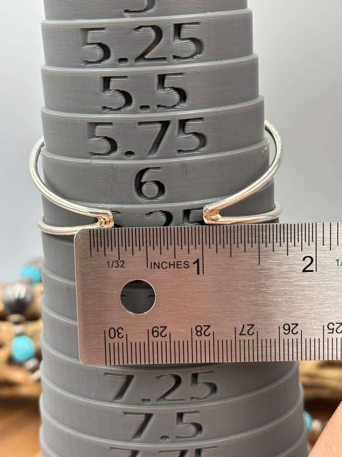 Turquoise Cluster Cuff #922-31B by Davina Benally, Navajo