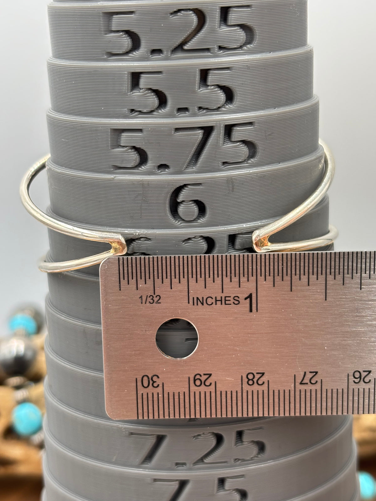 Turquoise Cluster Cuff #922-31D by Davina Benally, Navajo